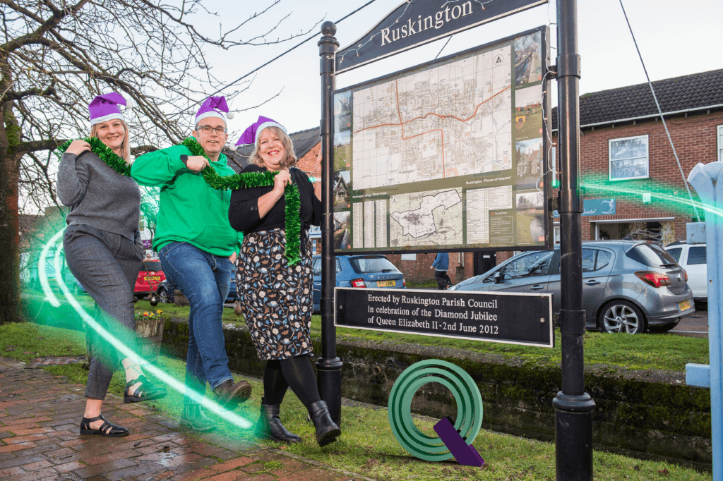Quickline brightens up Ruskington community with Christmas lights