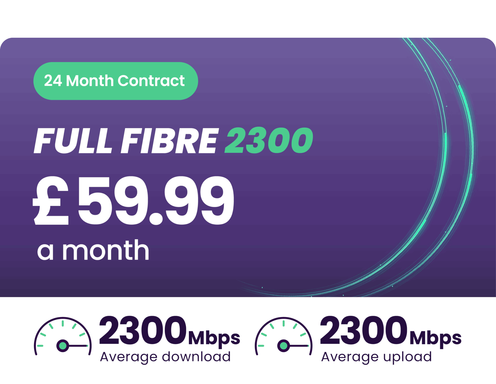 2300Mbps Fibre Broadband
