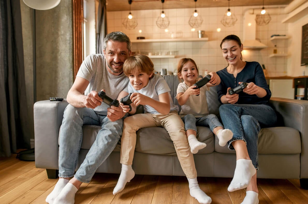 Gaming Broadband Family Image