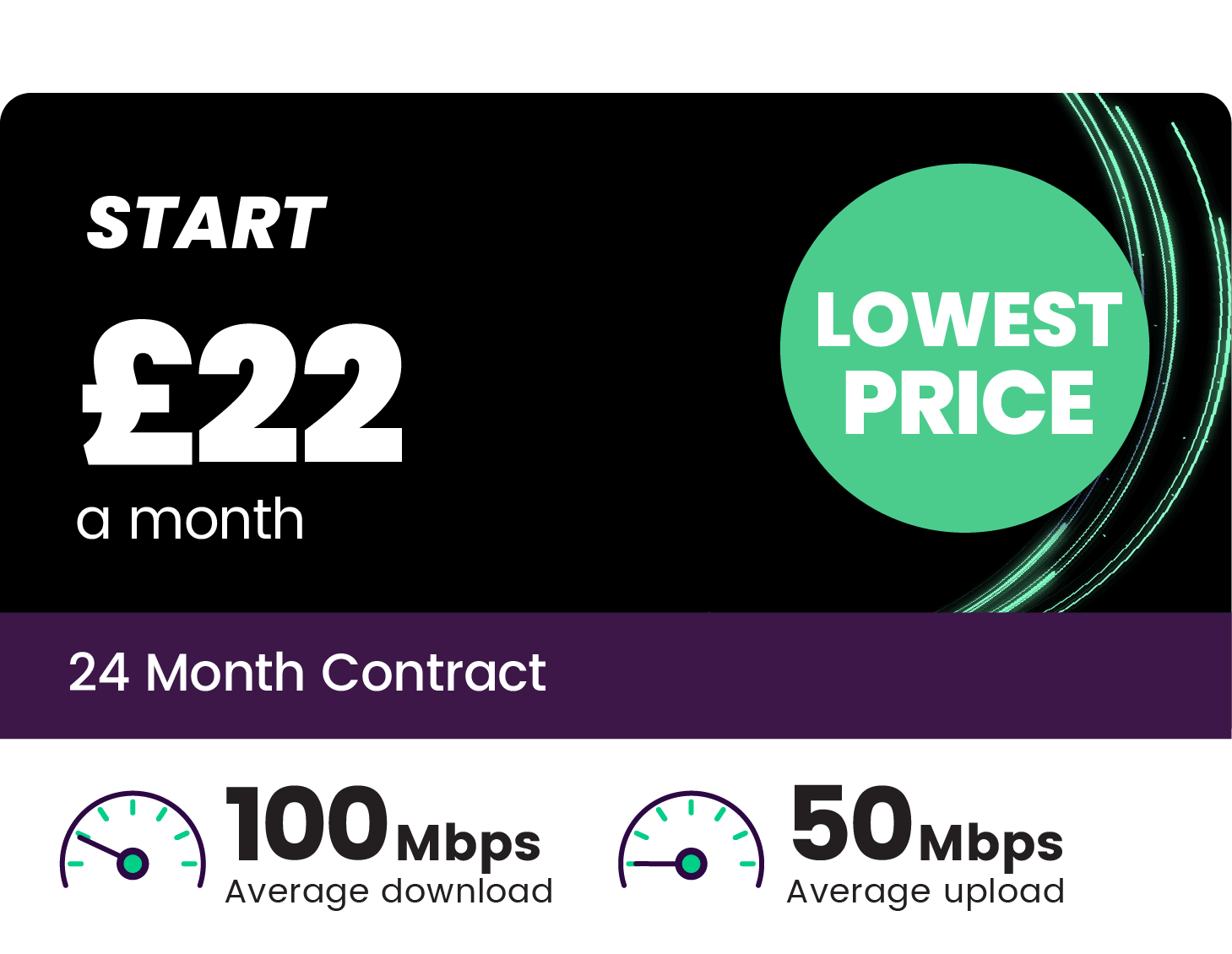 100Mbps Fibre Broadband