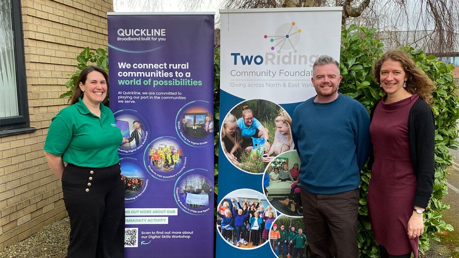 Quickline and Two Ridings Community Foundation empower communities across North and East Yorkshire