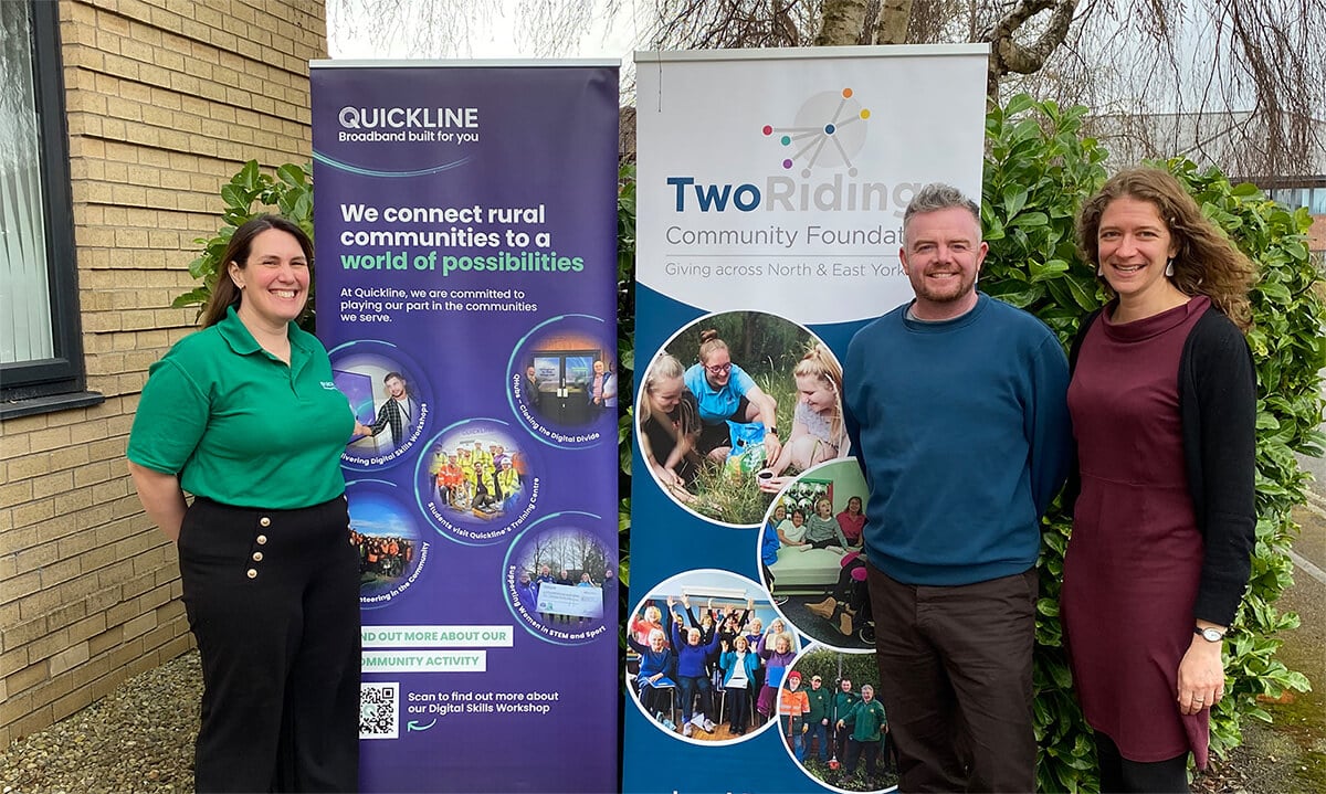Quickline and Two Ridings Community Foundation empower communities across North and East Yorkshire