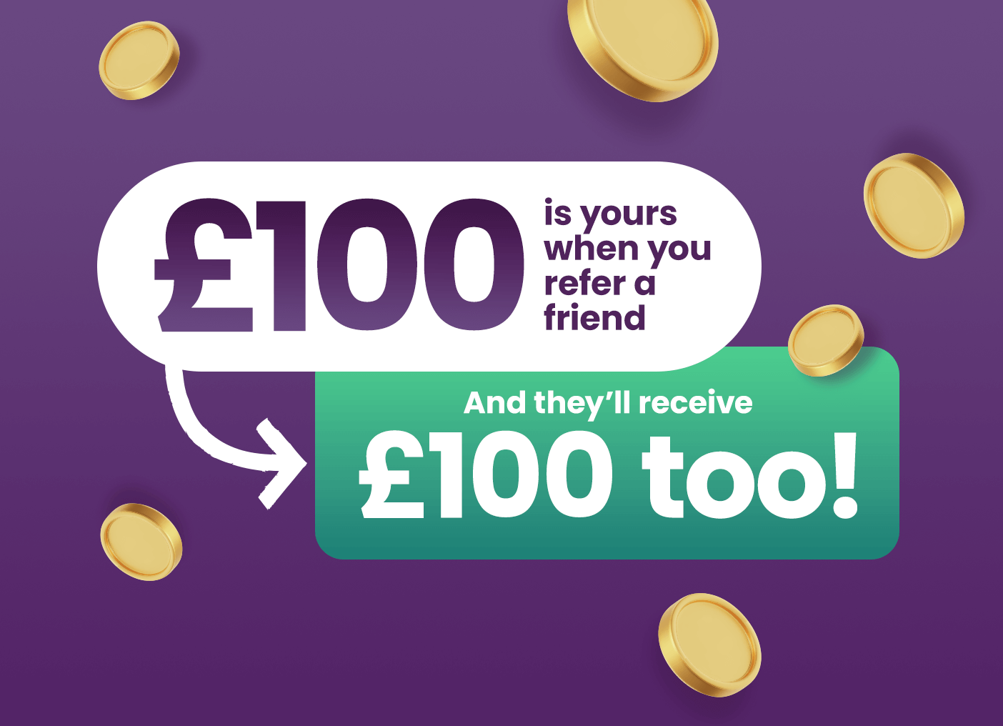 £100 Refer and Reward Web Asset