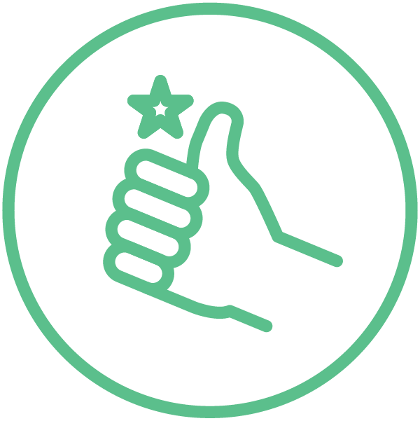 Quickline Business Talk Icon Thumbs