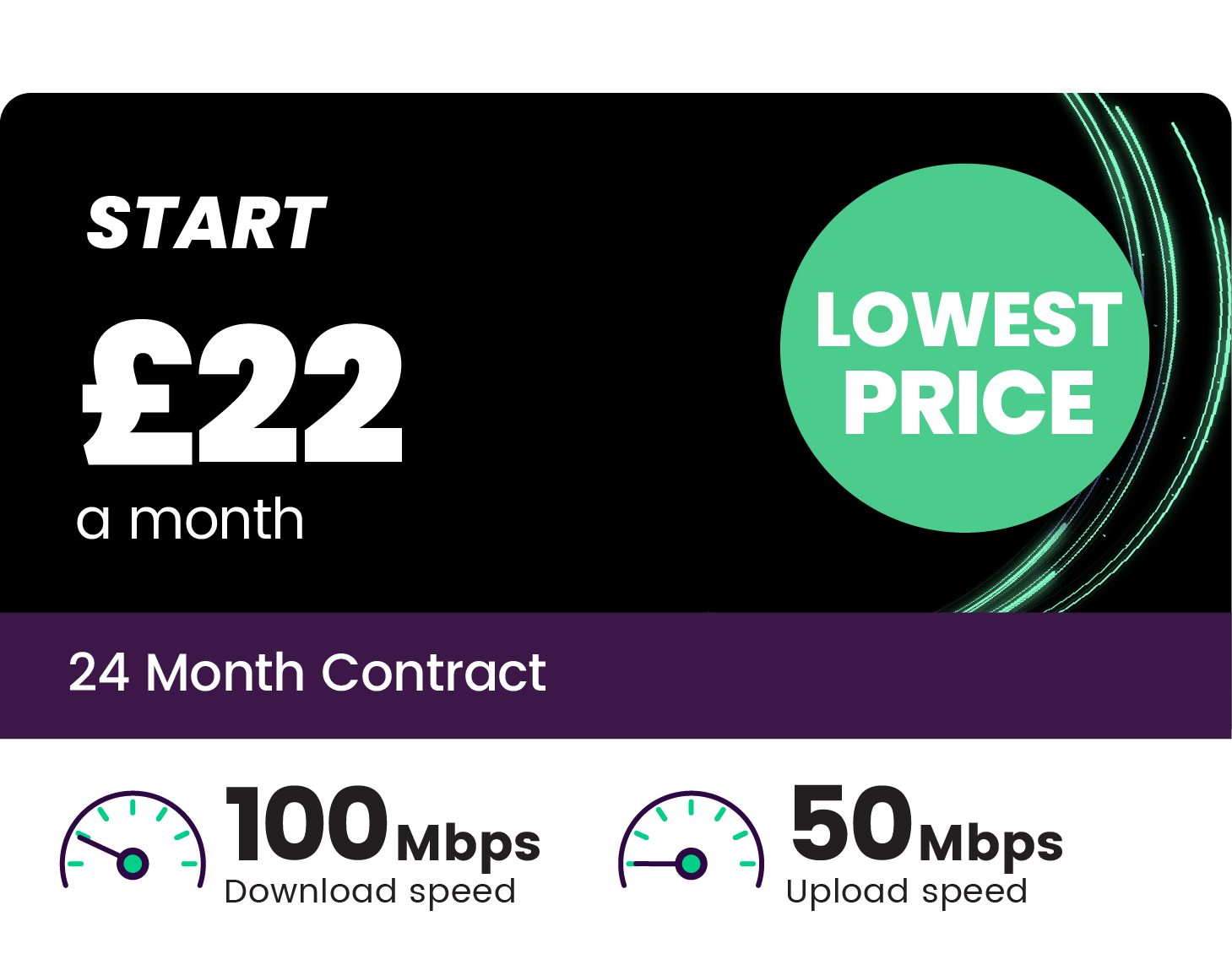 100Mbps Fibre Broadband