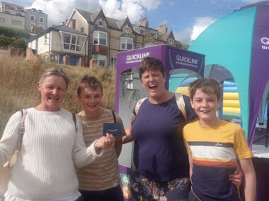 Broadband on the Beach with Quickline