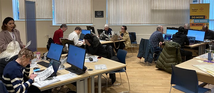 Quickline empowers over 50s with digital skills in South Yorkshire