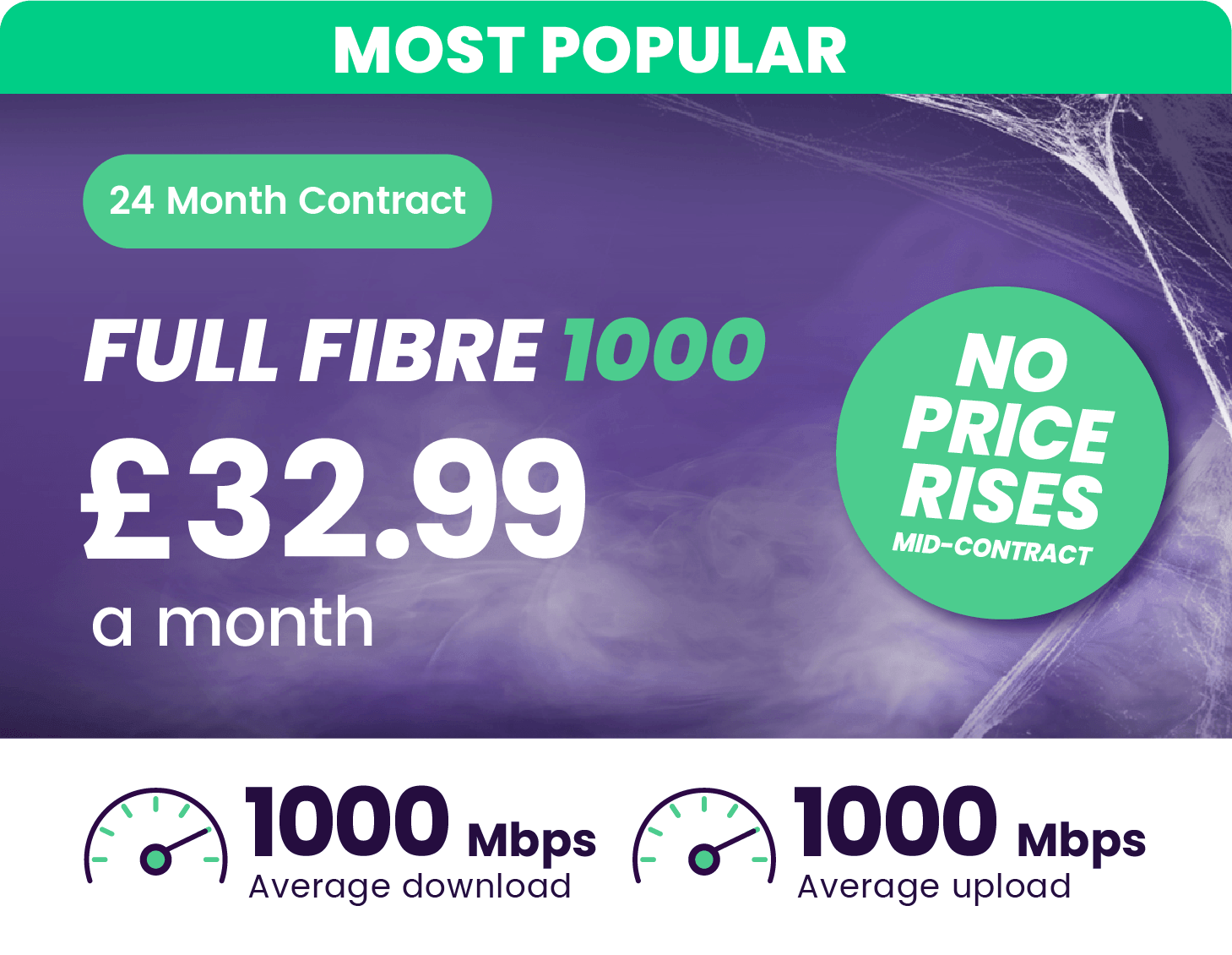 1000Mbps Fibre Broadband