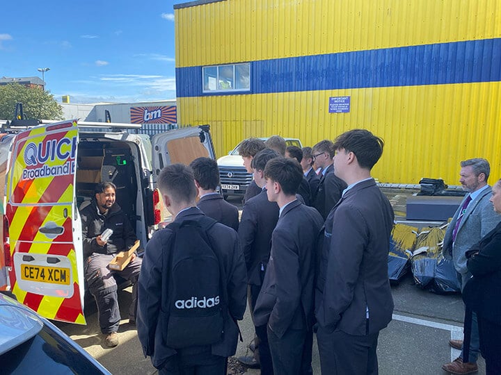 Students get hands-on telecoms experience with Quickline
