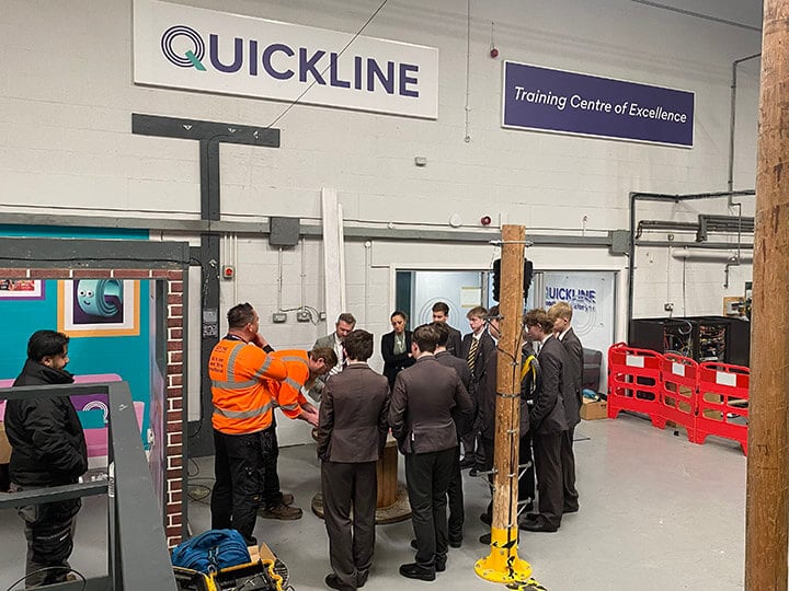 Students get hands-on telecoms experience with Quickline