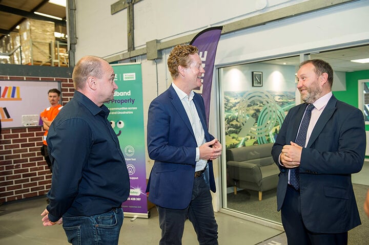 Minister Visits Quickline as Government-Backed Broadband Rollout Creates Jobs, Skills and Opportunities